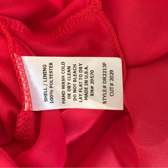 Needle & Thread by Francesca’s Lined Coral Dress Medium NWT - Picture 6 of 8